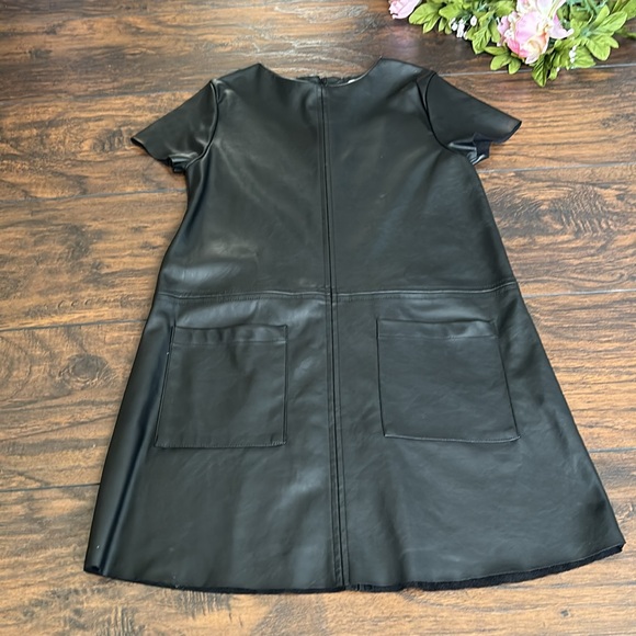 Zara Faux Leather dress size 10 - Picture 2 of 9